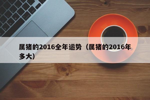 属猪的2016全年运势（属猪的2016年多大）