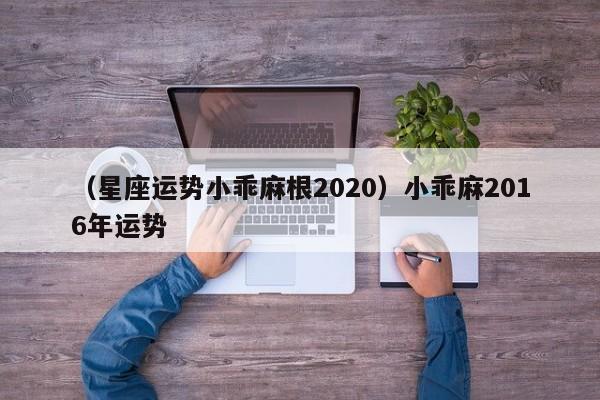 （星座运势小乖麻根2020）小乖麻2016年运势