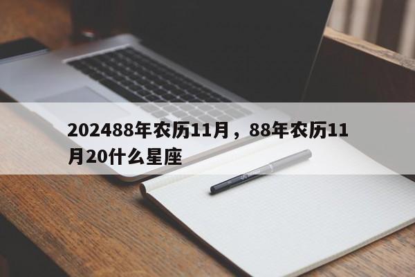 202488年农历11月，88年农历11月20什么星座